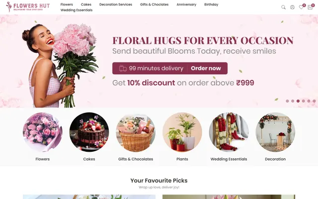 Flowershut website