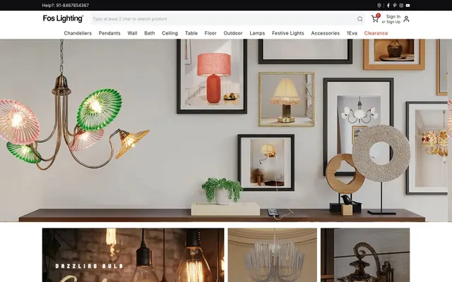 FOS Lighting website