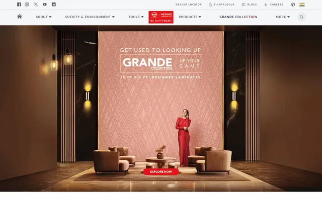 Merino Laminates website
